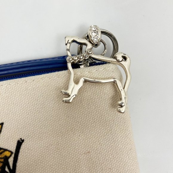 Brighton Love Of Art Dove Heart Canvas Multicolor Zipper Pouch Wallet - Picture 5 of 6